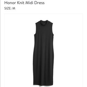 Knit midi sleeveless dress